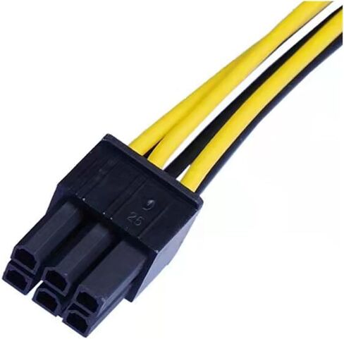 PCIe 6Pin to 6+2 Pin Power Supply Cable 8 Pin to 6 Pin PCI Graphics Card Power Cable Male to Male Port 0.5M in Saudi Arabia