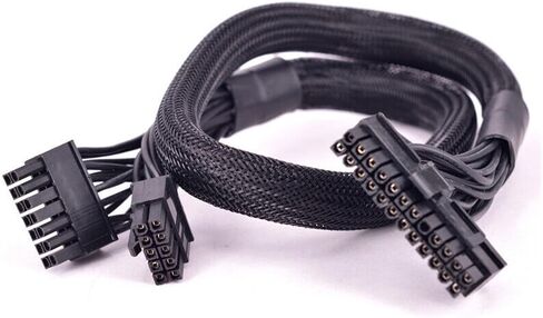 14 + 10Pin إلى 24 Pin ATX كابل إمداد الطاقة 20 + 4 Pin PC PSU كابل اللوحة الأم لـ AX1500I AX1200I AX860I AX760I in Saudi Arabia