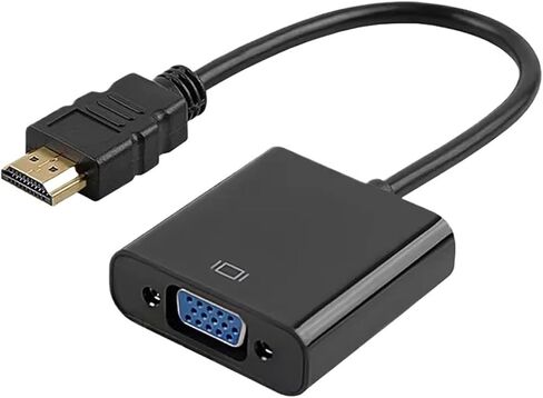 HD 1080P HDMI to V/GA Cord Converter with Power Supply Male to Female Adapter for Tablet PC TV in Saudi Arabia