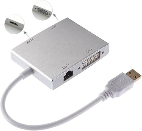 لجهاز عرض الكمبيوتر HDTV USB 3 TY>pe C M1ni DP/إلى DVI 24+5 HDMI متوافق مع V/GA ​​RJ45 ذكر شاحن أنثي (Mini DP) in Saudi Arabia