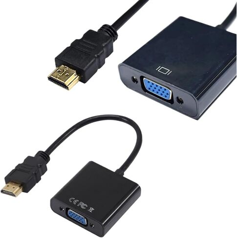 HDMI إلى V/GA ​​مضيف عالي الوضوح M>oni>tor سلك توصيل بطاقة رسومات جهاز العرض إلى in Saudi Arabia