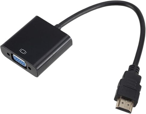 HDMI to V/GA Adapter/Cable with Chip HD 1080p to M>oni>tor(Black) in Saudi Arabia