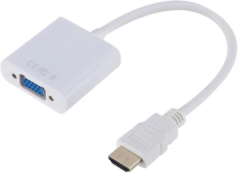 HDMI to V/GA Adapter/Cable with Chip HD 1080p to M>oni>tor(Black) in Saudi Arabia