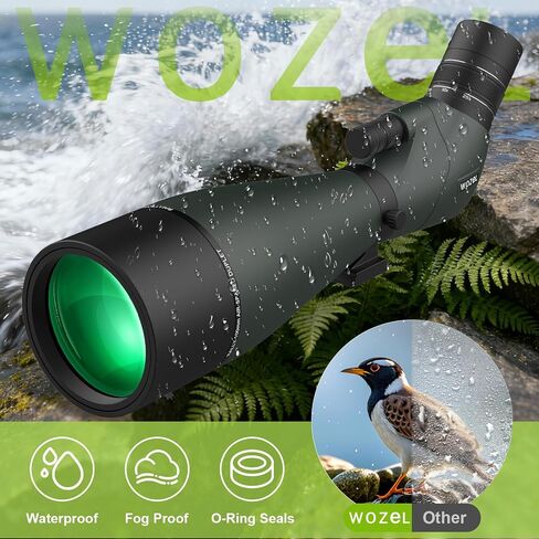 نطاقات تحديد 25-75X80 لإطلاق النار على الهدف - نطاق رصد عالي الدقة مع حقيبة حمل ثلاثية القوائم وحامل للهاتف الذكي - نطاق اكتشاف مقاوم للماء BAK4 لمشاهدة الطيور والصيد والحياة البرية in Kuwait