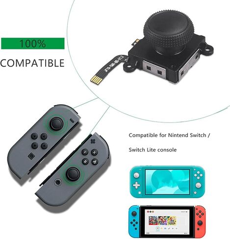 عصا التحكم TMR Hall Effect لجهاز نينتندو سويتش/سويتش لايت Joy-Con التناظرية in Saudi Arabia