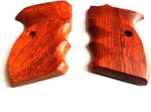 BMPL Hardwood Gun Grips Compatible Replacement for Bersa Thunder .380 Hardwood Wood Smooth Handmade in Saudi Arabia