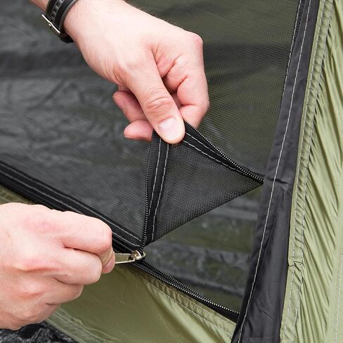 Intense Wilderness Survival Gear Four-Person Teepee Tent | Lightweight Weather-Resistant Camping Shelter | Easy Setup | Durable Fabric | Ventilation | Carry Bag for Outdoor Adventures in Saudi Arabia