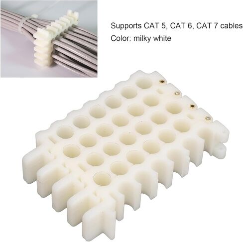Cable Dresser, Organizing Tool, Wire Comb, Ethernet Comb Tool, Cable Organizing and Bundler, Network Cable Management and (8x6 Holes) in Saudi Arabia