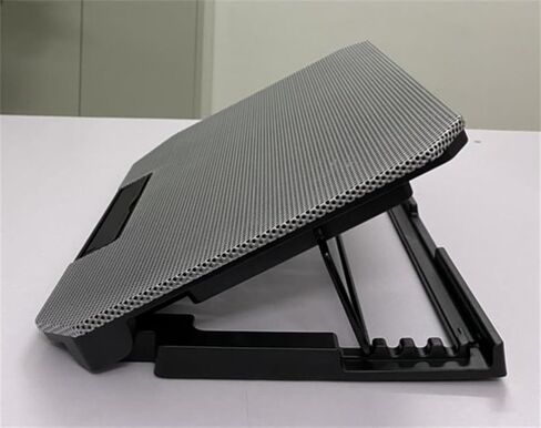 Foldable Adjustable Laptop Cooling Pad with 2 Quiet Fan for Notebook with Adjustable Heights and USB Connection Ergonomic Laptop Stand in Saudi Arabia