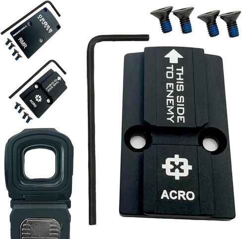 لوحة محول محول Cross Armory RMR إلى ACRO لتحويل أي شريحة/تركيب بصري من RMR إلى تركيب بصري ACRO/بصمة قطع الشريحة لتناسب بصريات ACRO in Saudi Arabia