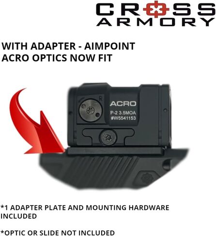 لوحة محول محول Cross Armory RMR إلى ACRO لتحويل أي شريحة/تركيب بصري من RMR إلى تركيب بصري ACRO/بصمة قطع الشريحة لتناسب بصريات ACRO in Saudi Arabia