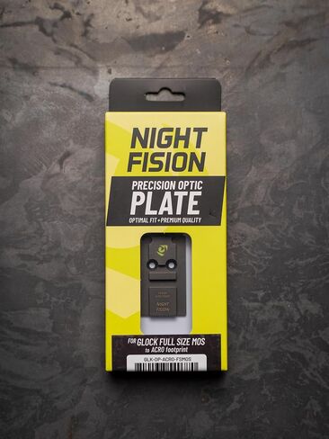 لوحة بصرية Night Fision - لتركيب مسدسات Aimpoint ACRO على Glock 17/19/45/47 MOS - أضف ACRO P1، P2 Red Dot Sight إلى Glock MOS Pistol - غير متوافق مع Trijicon RMR أو Holosun EPS Carry in Kuwait