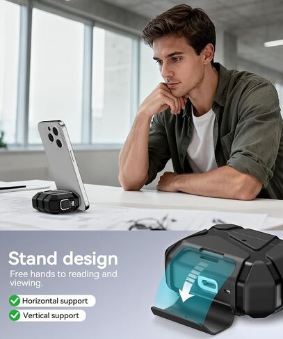حافظة AirPods Pro 3rd (جديد 2025)، قفل آمن وتصميم حامل هاتف متوافق مع غطاء Airpods Pro 3 Generation مع مجموعة أدوات تنظيف - أسود in Kuwait