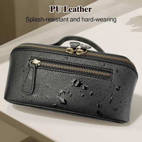 Electronic Organizer Accessory Tech Pouch Water Resistant Travel Bag for MacBook Charger, Cables, Power Bank, Hard Drive, Cords Storage，with Removable Card Slots for Memory Card(black) in Saudi Arabia