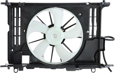 SecosAutoparts Radiator Condenser Cooling Fan Assembly Compatible with Toyota Corolla 2014-2019# 16363-0T020 16361-0T041 in Saudi Arabia