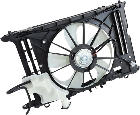 SecosAutoparts Radiator Condenser Cooling Fan Assembly Compatible with Toyota Corolla 2014-2019# 16363-0T020 16361-0T041 in Saudi Arabia