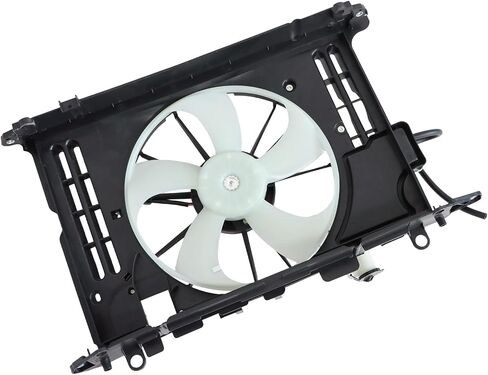 SecosAutoparts Radiator Condenser Cooling Fan Assembly Compatible with Toyota Corolla 2014-2019# 16363-0T020 16361-0T041 in Saudi Arabia