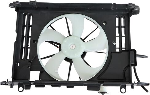 SecosAutoparts Radiator Condenser Cooling Fan Assembly Compatible with Toyota Corolla 2014-2019# 16363-0T020 16361-0T041 in Saudi Arabia