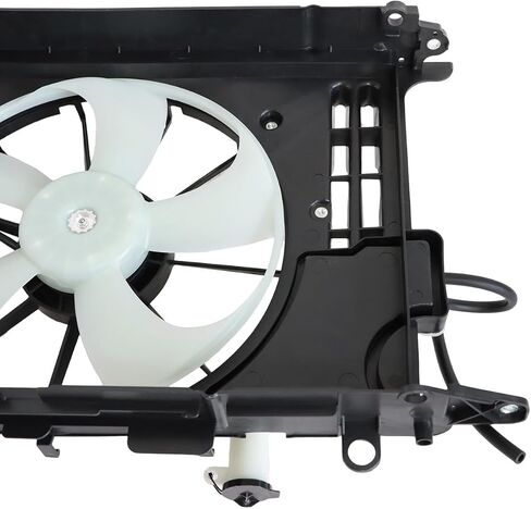 SecosAutoparts Radiator Condenser Cooling Fan Assembly Compatible with Toyota Corolla 2014-2019# 16363-0T020 16361-0T041 in Saudi Arabia