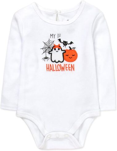 Baby Girl Holiday Outfit 4-Piece Set – Long Sleeve Bodysuit, Pants, Tutu Skirt & Headband – Halloween, Thanksgiving in Saudi Arabia