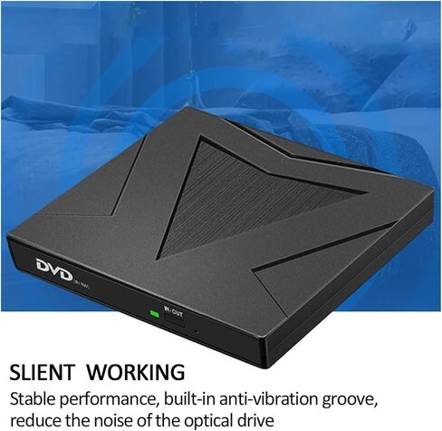 External USB 3.0/Type-C DVD RW CD Optical Drive CD/DVD-ROM CD-RW Player Burner Writer Portable Reader Recorder in Saudi Arabia