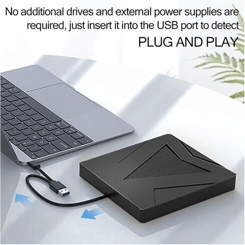 External USB 3.0/Type-C DVD RW CD Optical Drive CD/DVD-ROM CD-RW Player Burner Writer Portable Reader Recorder in Saudi Arabia