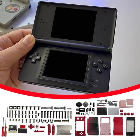 Full Housing Case, 3DS Replacement Housing, 3DS Shell Replacement, Cover Shell Repair Parts, Full Set Replacement Case Kit for Nintendo 3DS Replacement Parts (Flame Red) in Saudi Arabia