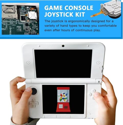 USonline911 وحدة التحكم التناظرية عصا التحكم Thumbstick وغطاء قبضة أسود بديل لنينتندو 2DS/3DS/3DS XL/3DS LL in Kuwait