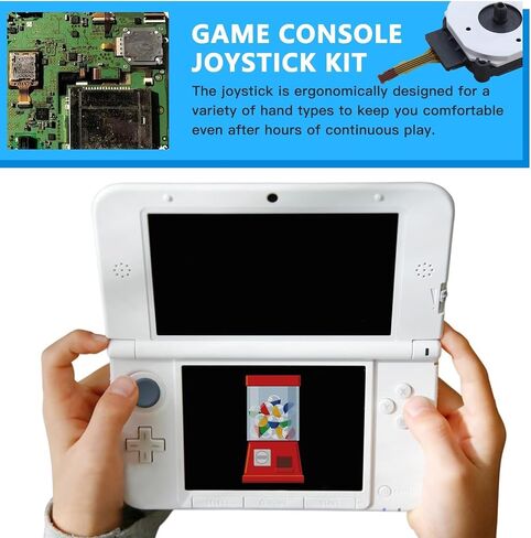 USonline911 استبدال عصا التحكم التناظرية عصا الإبهام Thumbstick وغطاء قبضة الروك الأسود لنينتندو 3DS / 3DS XL LL in Saudi Arabia