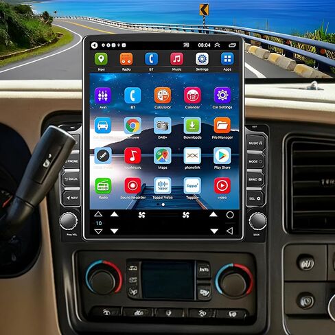 راديو ستيريو للسيارة Android 14 Double Din لسيارة شيفروليه تاهو 2003-2007، 9.7 بوصة راديو سيارة بشاشة تعمل باللمس مع Carplay لاسلكي Android Auto GPS WiFi Bluetooth RDS DSP SWC كاميرا احتياطية in Saudi Arabia