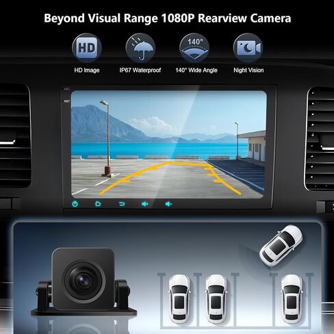 8 بوصة راديو السيارة ستيريو ترقية 4Ram 64Rom Android 13 لسيارة Chevy Silverado GMC Sierra Yukon مع CarPlay Android Auto 1080P كاميرا احتياطية/BT5.4/AirPlay/AM+FM in Kuwait