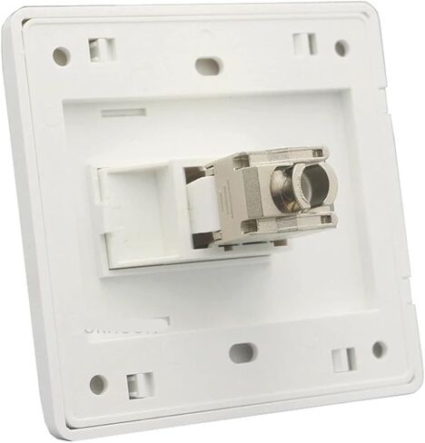 1 Port CAT7 RJ45 Wall Plate CAT.7 LAN Interface Socket Ethernet Panel Base Plate(White Color) in Saudi Arabia