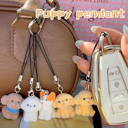 Cute Phone Charms Cartoon Dog Cellphone Charms for Case Kawaii Car Keychain Charm Kit Charm for Phone Pendant Decor in Saudi Arabia