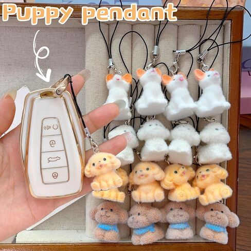 Cute Phone Charms Cartoon Dog Cellphone Charms for Case Kawaii Car Keychain Charm Kit Charm for Phone Pendant Decor in Saudi Arabia