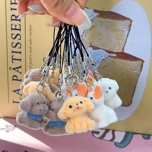 Cute Phone Charms Cartoon Dog Cellphone Charms for Case Kawaii Car Keychain Charm Kit Charm for Phone Pendant Decor in Saudi Arabia