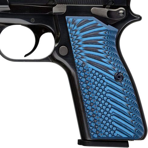 مقابض Guuun G10 لبراوننج هاي باور وتيساس ريجنت BR9، نسيج أجنحة النسر OPS in Kuwait