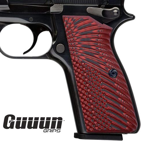 مقابض Guuun G10 لبراوننج هاي باور وتيساس ريجنت BR9، نسيج أجنحة النسر OPS in Kuwait