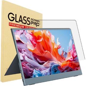 YINOVEEN 16 Inch Tempered Glass Screen Protector for 16" ARZOPA/MNN/KYY/VILVA/ASUS/FANGOR/ViewSonic/QQH Portable Monitor, 9H Hardness, Bubble Free