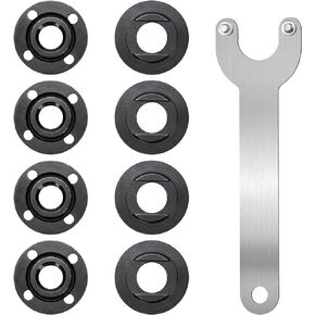 9pcs Grinder Flange Angle, 5/8 inch -11 Angle Grinder Adapter Angle Grinder Nuts Angle Grinder Spanner Angle Grinder Attachments Compatible with Dewalt Milwaukee Makita