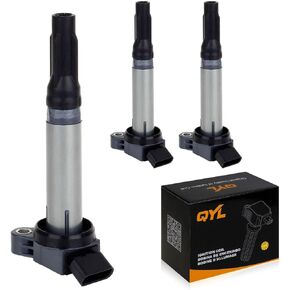 QYL Set of 3 Ignition Coil Pack for 3.5L V6 Toyota Sienna Avalon Camry Highlander Rav4 Venza Lexus RX350 IS350 ES350 2007 2008 2009 2010 2011 2012 2013 2014 2015 OE# 90919-A2007, UF487 C1601