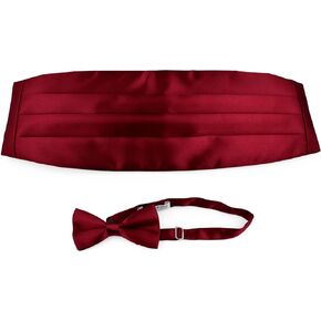 Moda Di Raza Bow Tie, Cummerbund Set, for Tuxedo Dinner Jacket, Black Jacket Event, Bow Ties for men Men and Boys Sizes