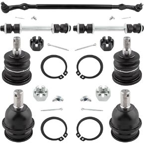 YMAUGP Front Center Drag Link Front Lower Upper Ball Joint Stabilizer/Sway Bar End Link for Nissan Frontier 1998-2004 2WD Models with 2.4L DS80943 K500038 K90663 K90104