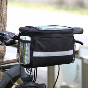 Netemater Bicycle Basket, Bike Bag for Bike Accessories for Kids Girls Boys Men Women Scooter Cruiser, BLACK