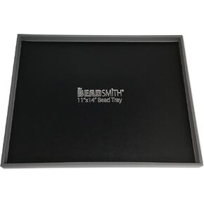 The Beadsmith Bead Mat Tray – Portable Workstation – 11.5" x 14.5" x 0.5" – Lightweight Tray for Holding Bead Mats, Beads and Jewelry Storage – Easy to Transport
