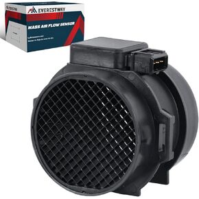 EVERESTWAY Mass Air Flow Sensor MAF Compatible for 02-05 Hyundai Sonata, 01-05 Hyundai Santa Fe, 03-08 Hyundai Tiburon, 02-06 Kia Optima, 01-05 BMW 325xi - Replaces 28164-37200 2816437200
