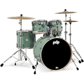 Pacific Drums & Percussion Drum Set Concept Maple 5-Piece, Satin Seafoam Shell Pack (PDCM2215SF)