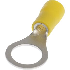The Hillman Group 50017 1/2-Inch Stud Ring Terminal, 20-Pack , Yellow