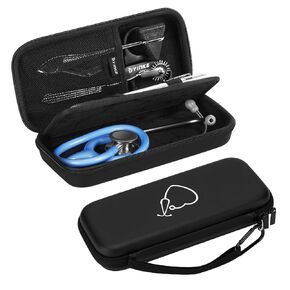 Yinke Stethoscope Case for Littmann Classic III/MDF/ADC Nursing School Essentials for Students, Stethoscope Accessories with Compartment Better Storage for Reflex Hammers, Scissors, Penlights, Black