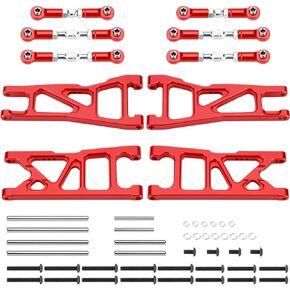 GLOBACT Aluminum Widened F/R Suspension Arms and Adjustable Links Turnbuckles Set for 1/10 ARRMA Granite Vorteks RC Truck Upgrades Parts Replace Arrma ARA230008
