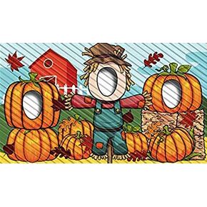 Pumpkin Patch Halloween Hole in Face, Photo Banner Backdrop, Face Background, Play Party. Fall Autumn Decoration, Photo Props, Trick or Treat Decor, Party Supplies Decorations